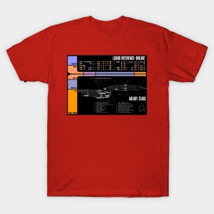 Computer Readout Showing D Cutaway T-Shirt